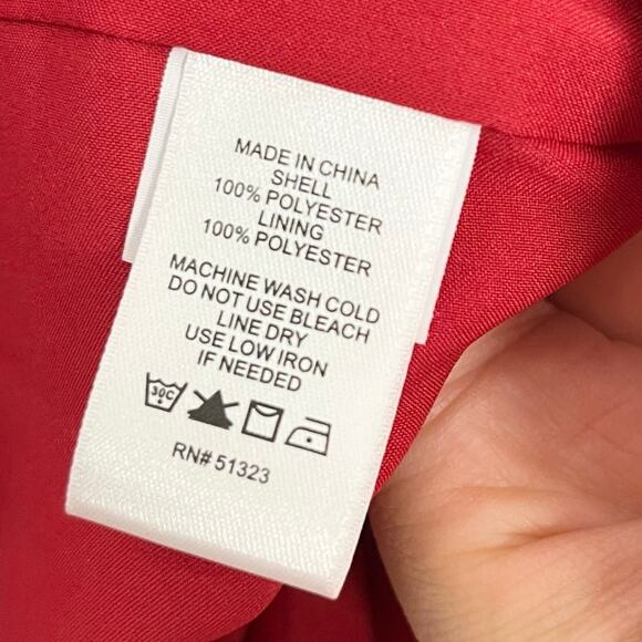 Cece Womens Halter Neck Bow Shift Dress 14 Red Cocktail Holiday Party Christmas - Picture 13 of 13